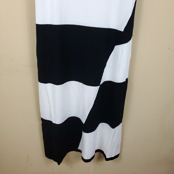 525 AMERICA Colorblock Knit Sleeveless Midi Dress Women's Size M - Picture 3 of 10